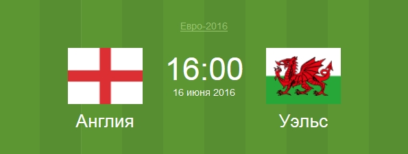 Футбол Англия - Уэльс Евро 2016 матч Англия - Уэльс